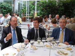 Mesa Presidencia, Juan Antonio Redondo, Ángel Marques y Ángel Quesada